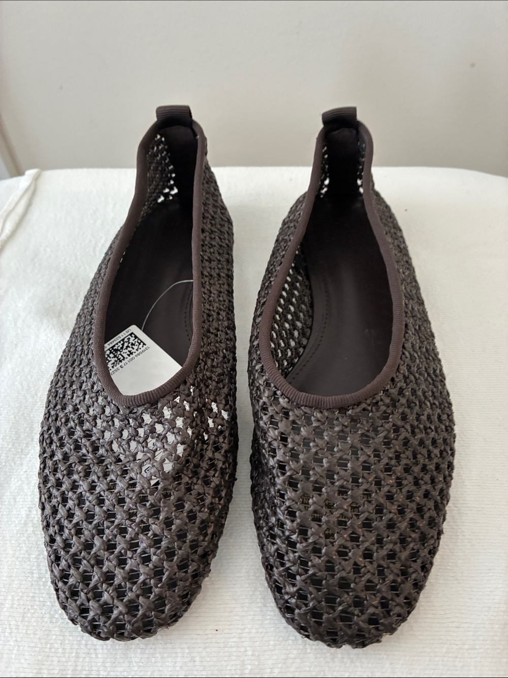 H&M Woven Slip-On Flats - Brown
